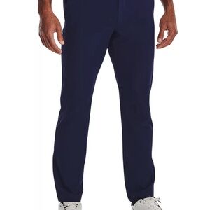 UNDER ARMOUR UA Drive Navy Stretch Performance Flat Front Golf Pants 38 x 30